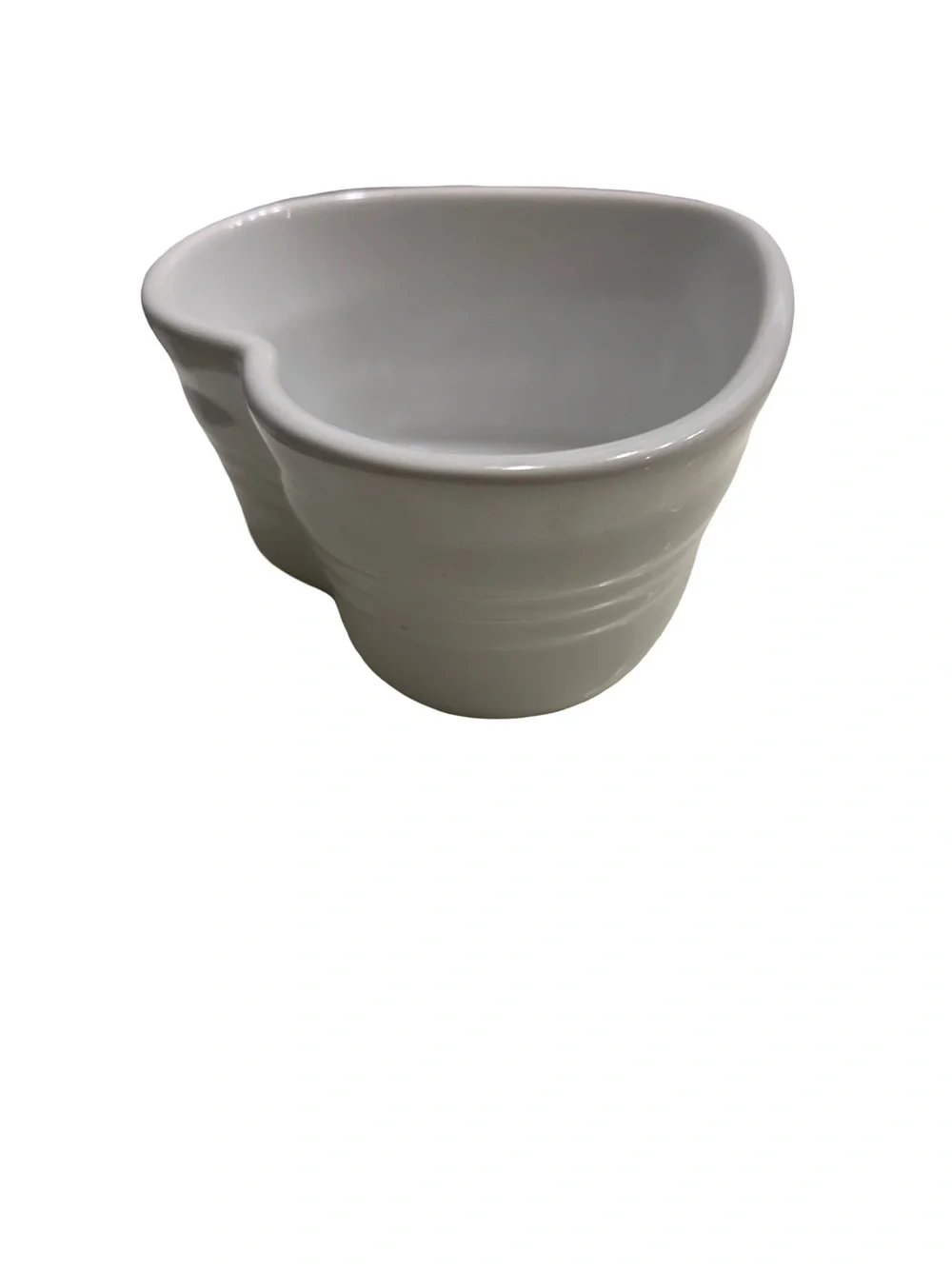 Le Creuset Ramekin D’Amour White Stoneware Heart 18-31